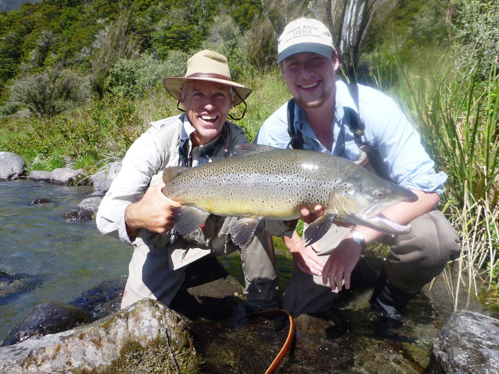14lb_wild_brown_trout_owen_river_lodge, South Island, New Zealand