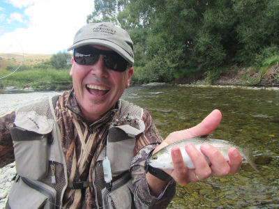 Alas, drought conditions have taken hold in many parts of the South Island but we’re enjoying being out there catching trout… 